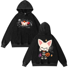 Vintage SKZ Halloween Washed Hoodie Top