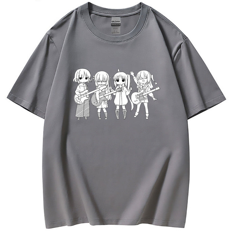 Unisex Casual Anime Short-sleeved Loose T-shirt