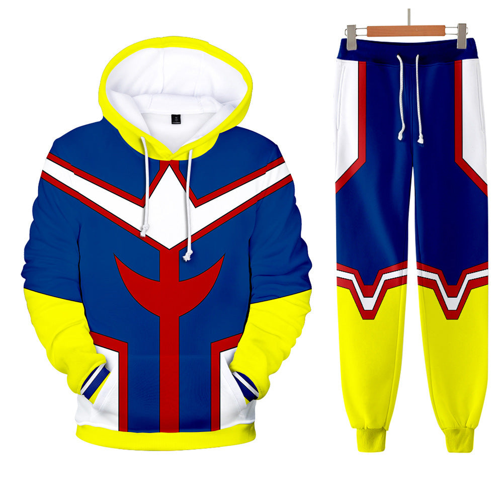 Unisex Anime 3d Print Cosplay Hoodie Pants Two-piece Set