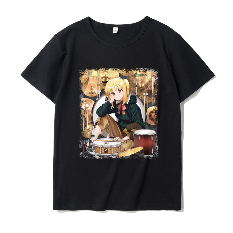 Bocchi Anime Cos Short Sleeve T-Shirt