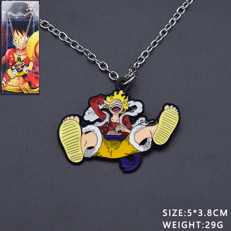 Cute Luffy Necklace Keychain Pendant