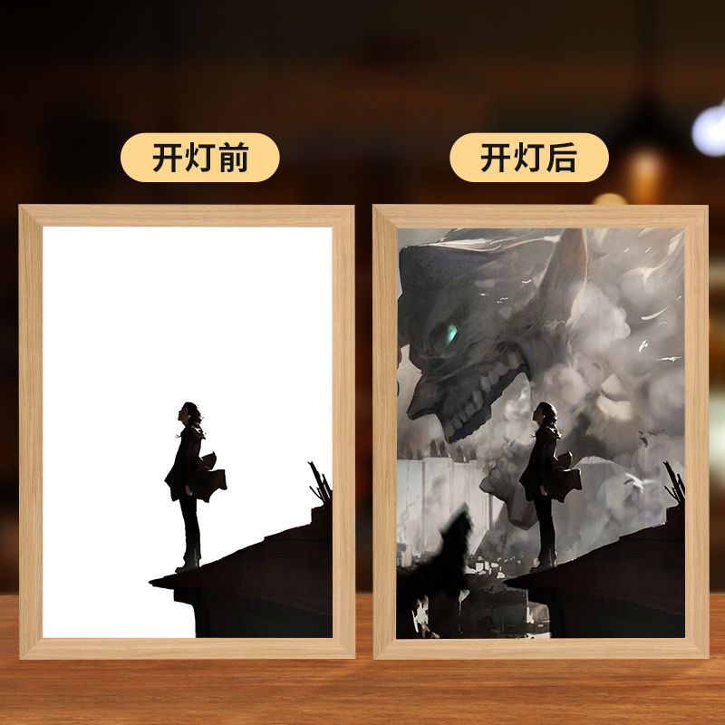 Anime Photo Frame Luminous Painting Night Light