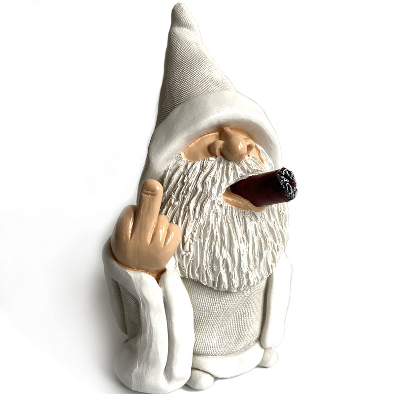 Smoking Middle Finger Gnome