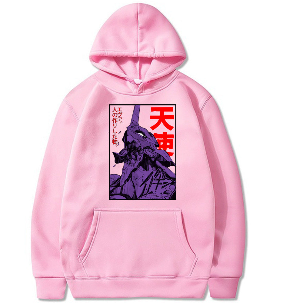 Men's Eva Anime Printed Loose Hoodie