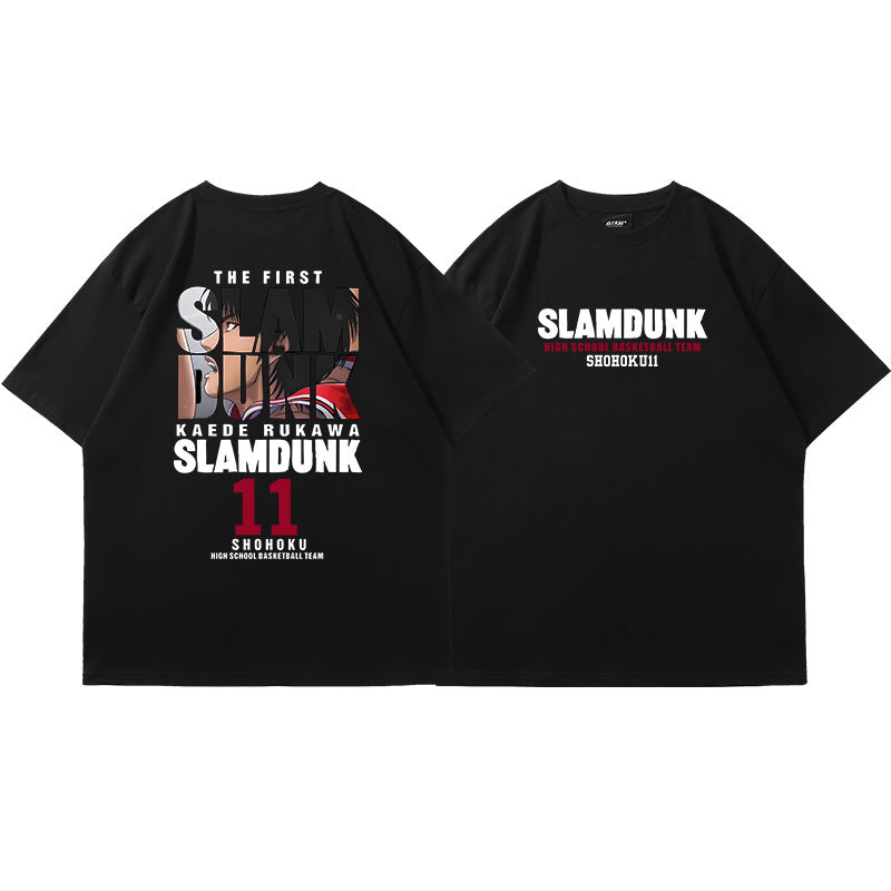 Casual Anime Basketball Loose T-shirt