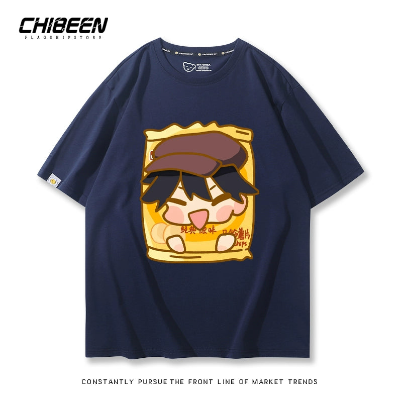 Versatile Dazai Anime Short Sleeve Top