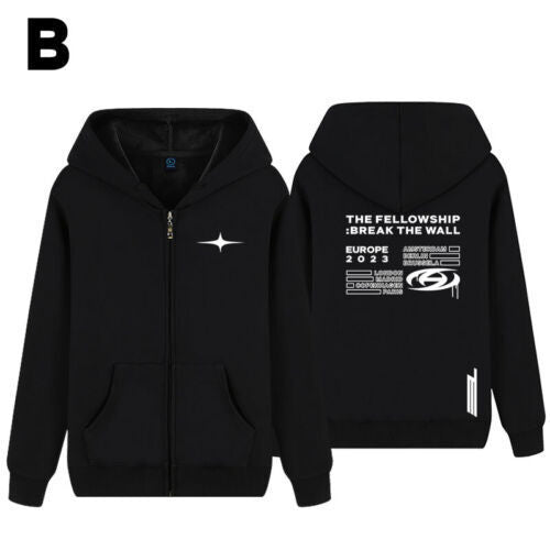 KPOP THE FELLOWSHIP BREAK THE WALL Zip Hoodie Jacket