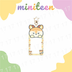 Seventeen Cartoon Card Storage Keychain