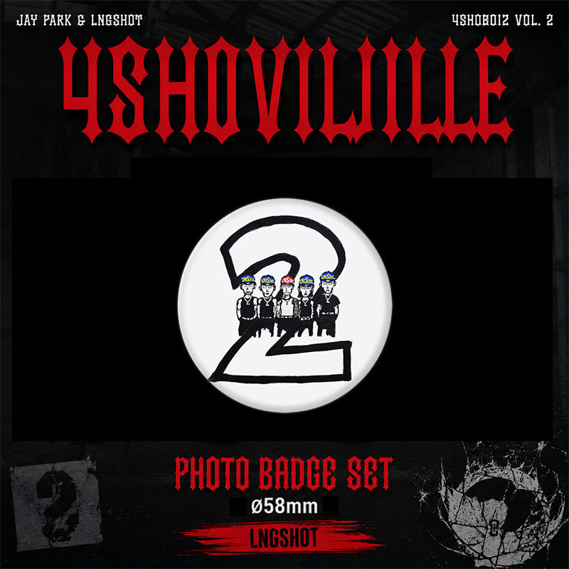 "4SHOBOIZ" Trailer Photo Badge Mirror Keychain