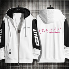 Unisex Cute Anime Cos Zipper Hooded Jacket
