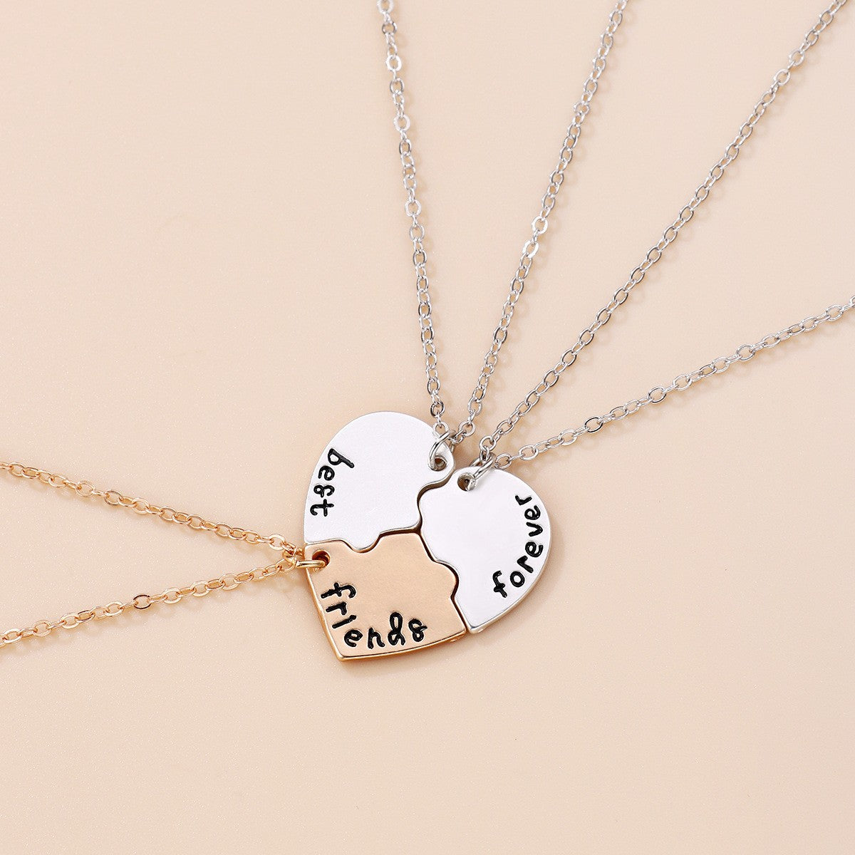 Star Moon Sun Splicing Pendant Necklace