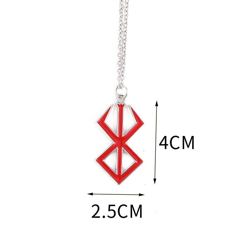 Trendy Anime Logo Necklace Keychain