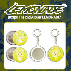 AE "LEMONADE" Cartoon Badge Mirror Keychain
