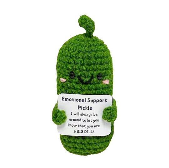 Cute Funny The Emotional Support Pickle Doll Crochet