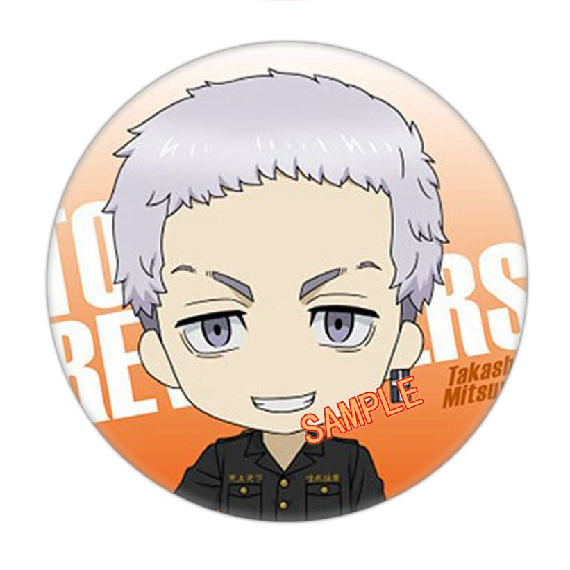 Cute Anime Round Badge