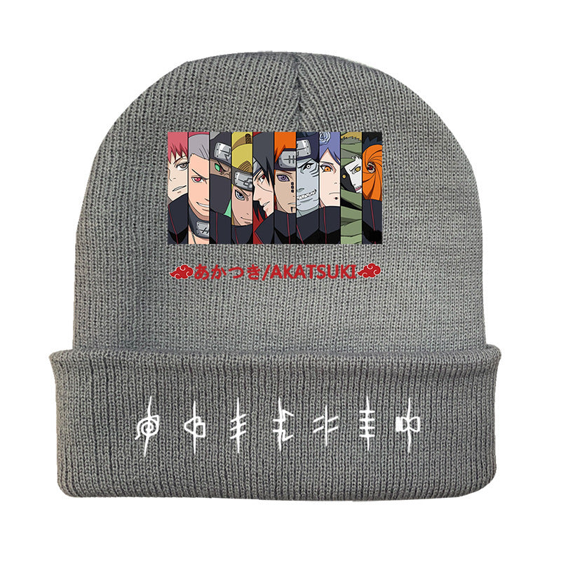 Versatile Anime Print Knitted Hat