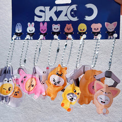 SKZ Gacha Doll Acrylic Pendant Keyring Set