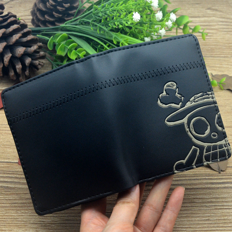 Cool Anime Black Zipper Wallet