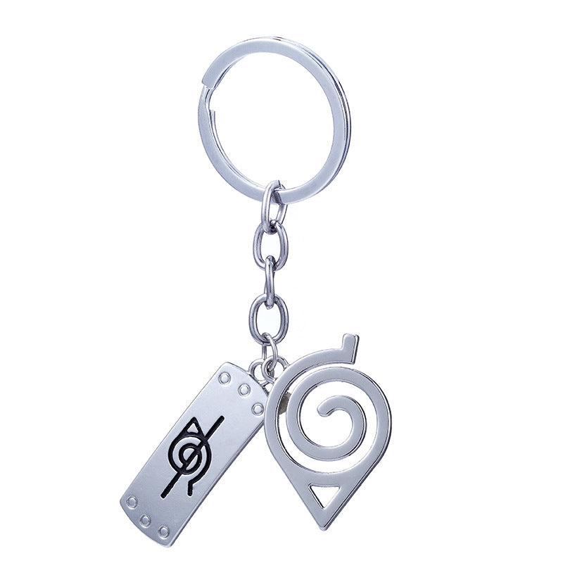 Trendy Anime Konoha Keychain Necklace