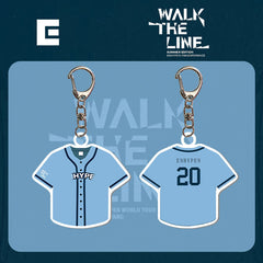 EN "WAIL THE LINE" Double-sided Keychain Pendant