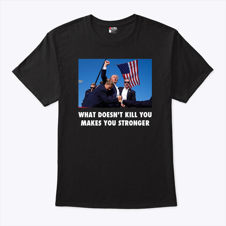 Unisex Trump Fight Printed Loose T-shirt