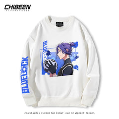 Cute Anime Graphic Crew Neck Sweatshirt