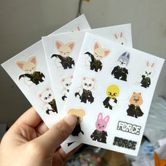 SKZ "FORCE" Transparent Waterproof Stickers