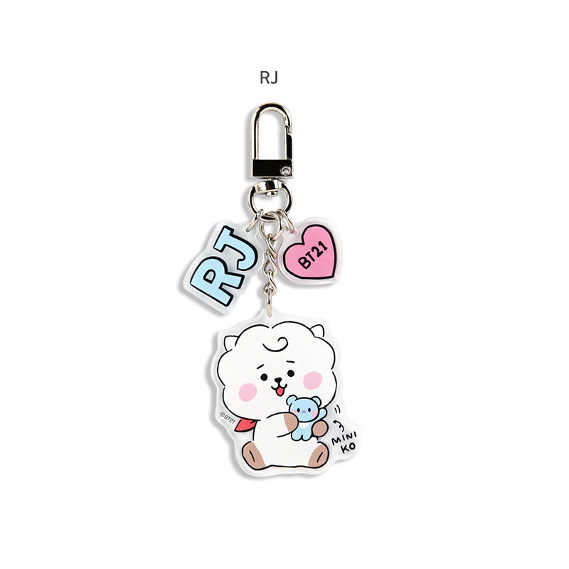 KPOP Cartoon Transparent Acrylic Keychain