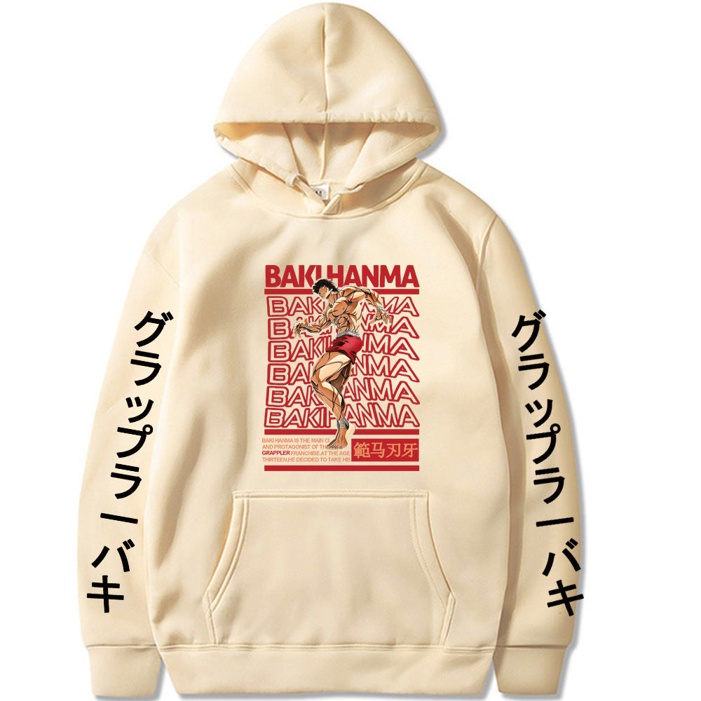 Unisex Baki Hanma Graphic Loose Hoodie