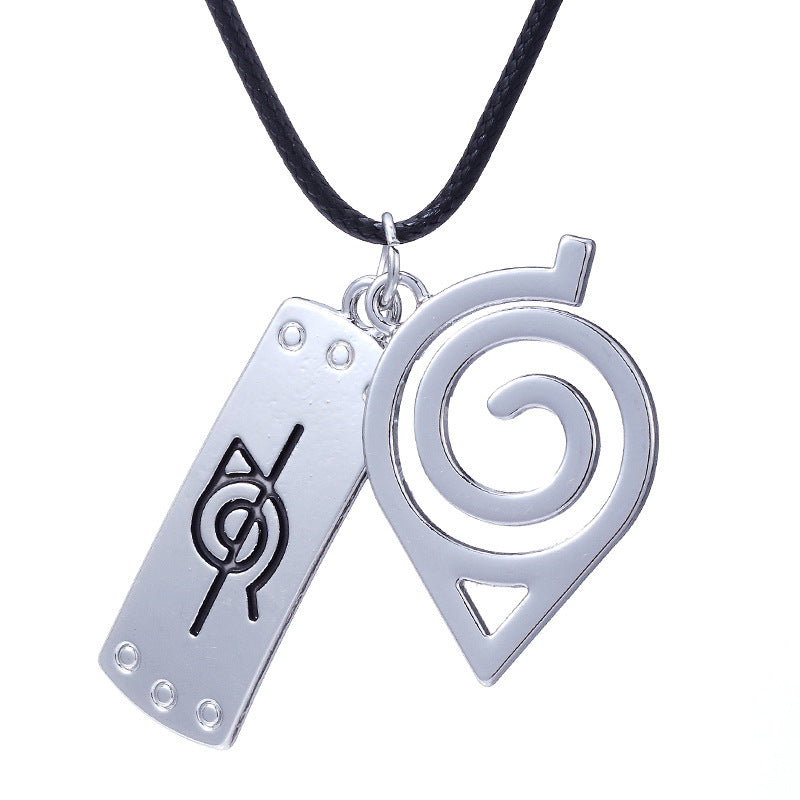 Trendy Anime Konoha Keychain Necklace