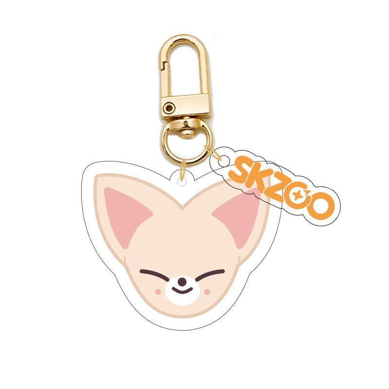 Cartoon KPOP Transparent Acrylic Keychain