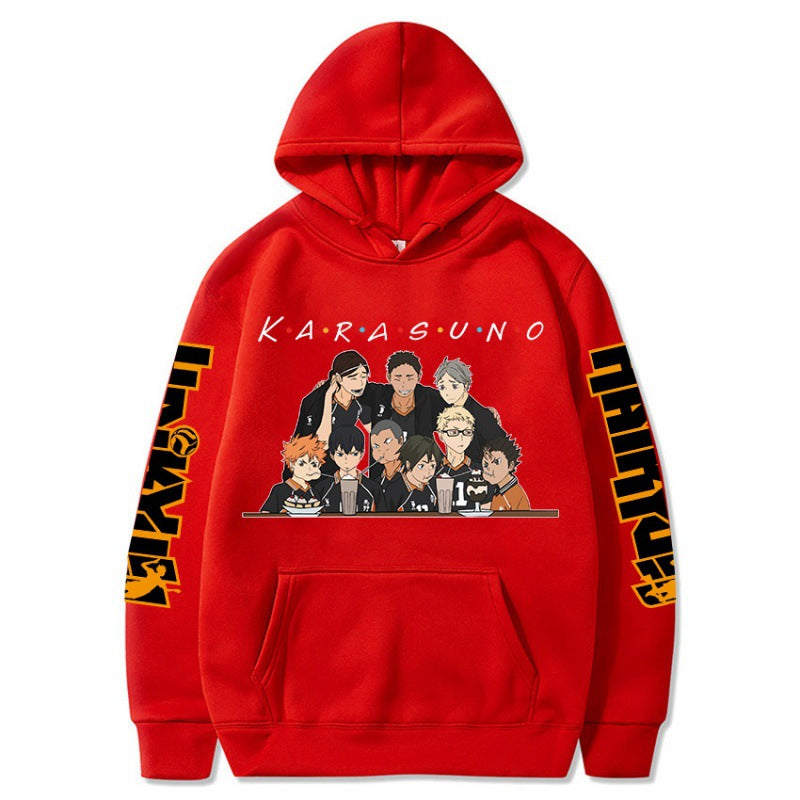 Unisex Karasuno Anime Printed Casual Hoodie