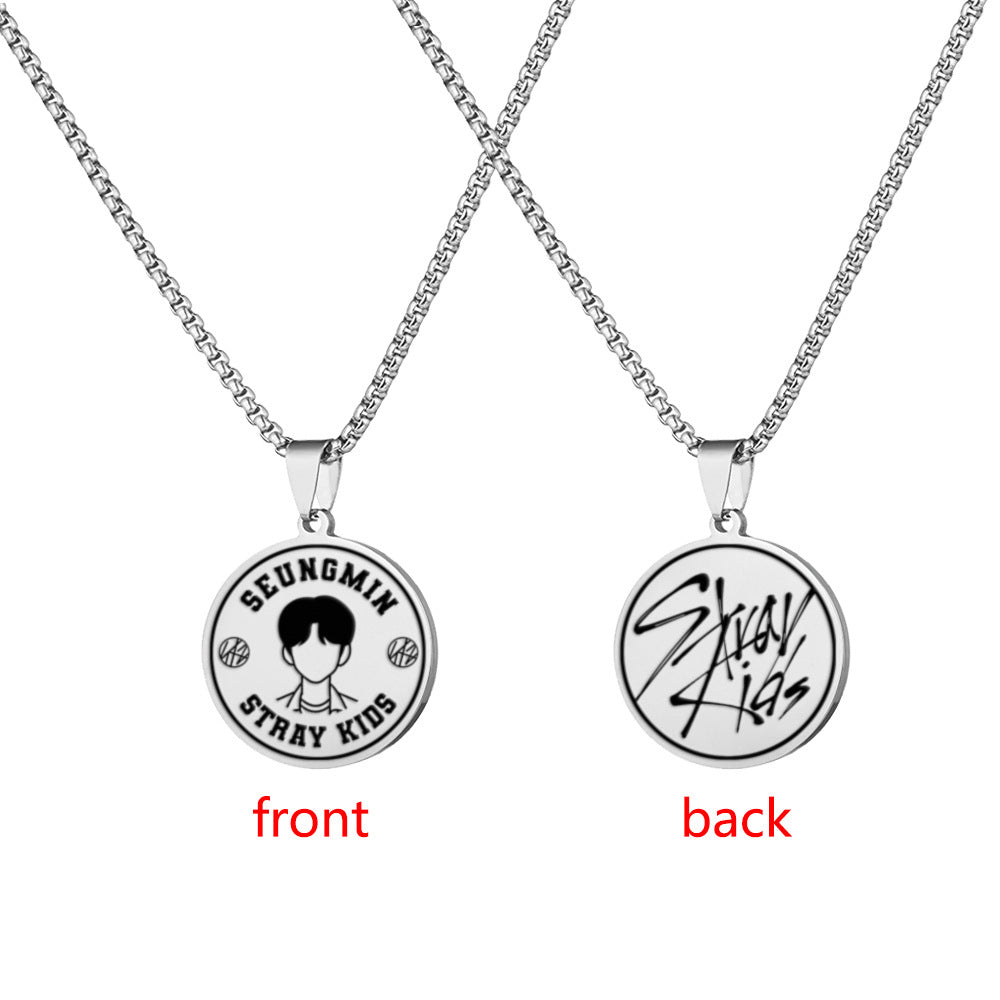 Chic Kpop Style Stainless Steel Tag Necklace