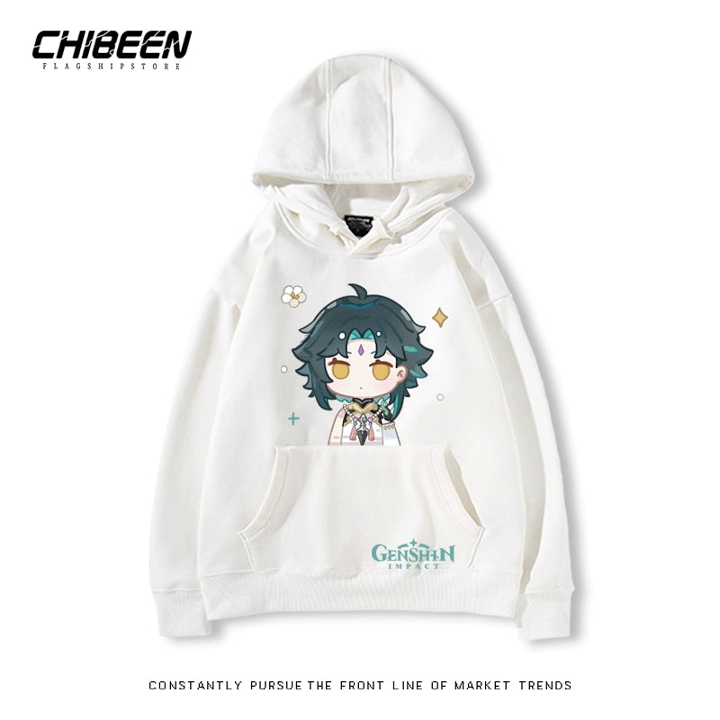 Unisex Game Cartoon Print Casual Hoodie