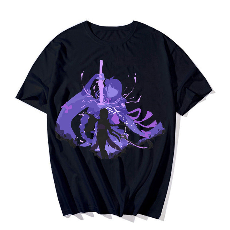 Unisex Casual Game Printed Loose T-shirt