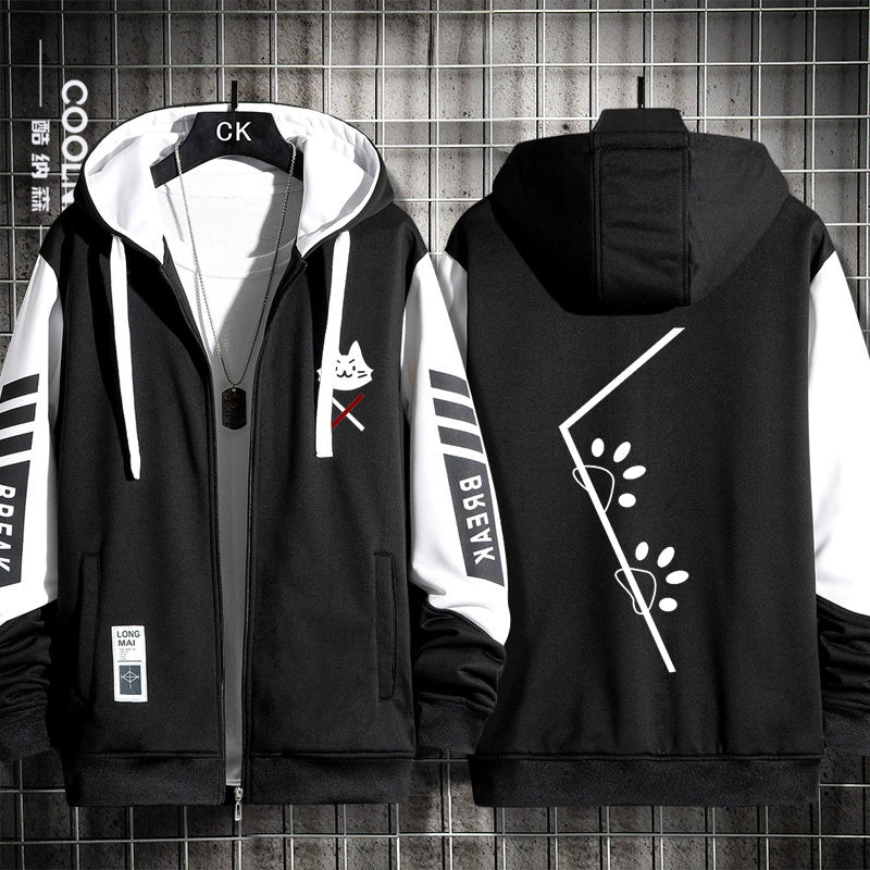 Trendy Vtuber Anime Zipper Cardigan Hoodie