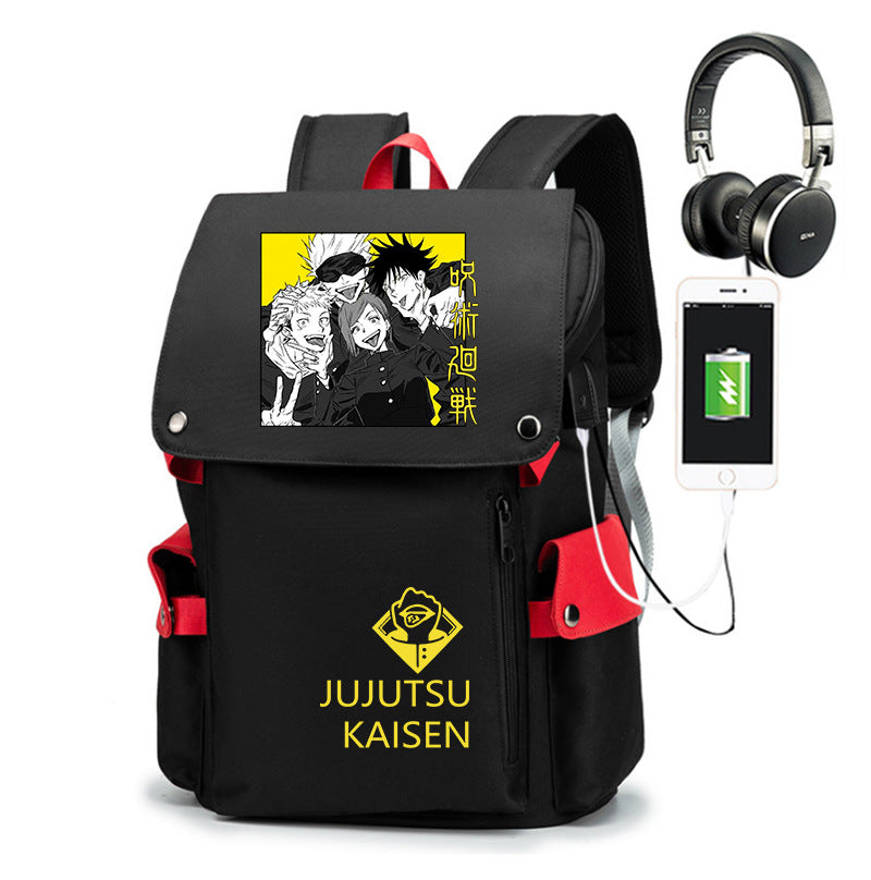 Trendy Anime Large Capacity School Backpack