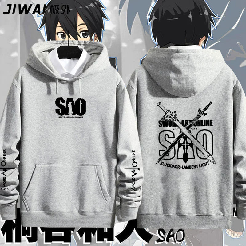 Unisex Anime Pattern Print Cos Hoodie
