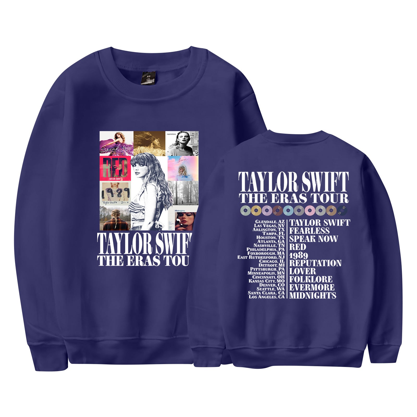 Casual Women's Taylor Print Crew Neck Sweatshirt