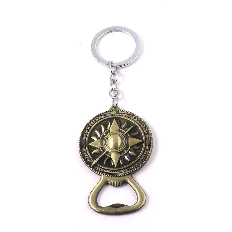 Dragon Wolf Bottle Opener Keychain Pendant