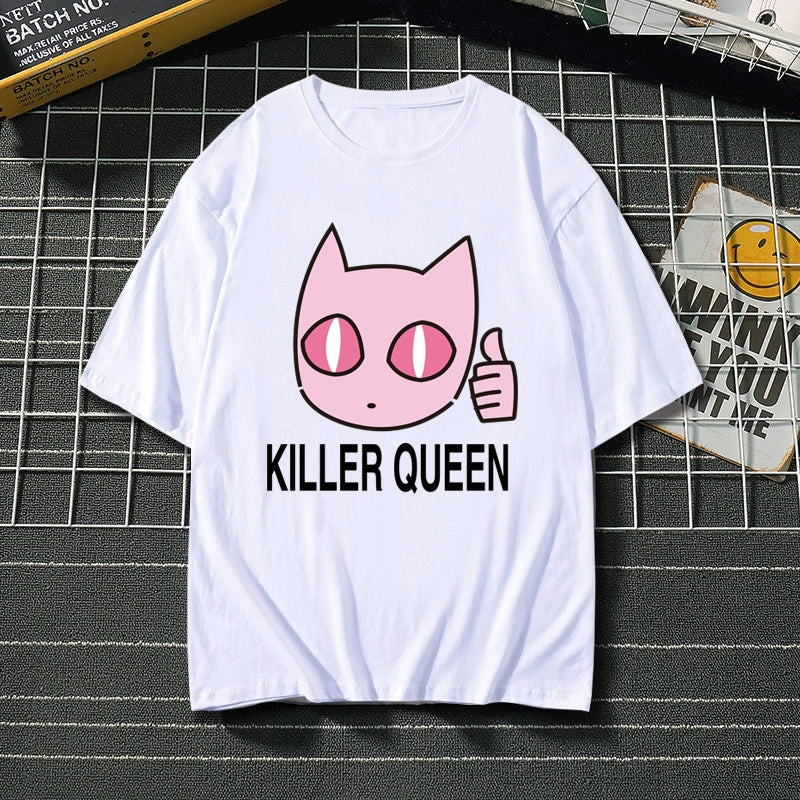 Jojo Anime Graphic Cotton Short Sleeve T-Shirt