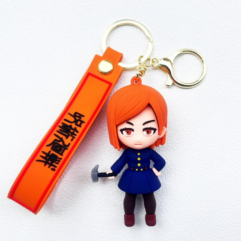 Anime Figure Soft Rubber Keychain Pendant