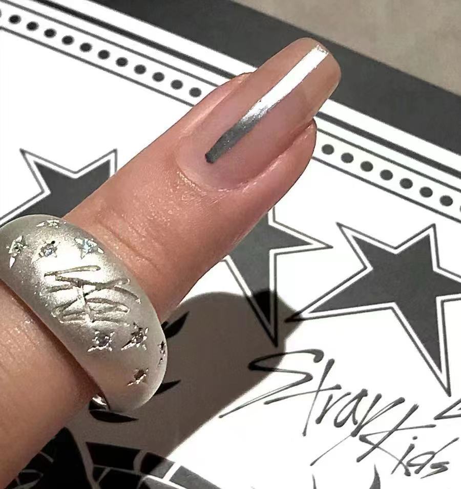 Niche KPOP Logo Adjustable Ring
