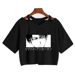 Trendy Women's Anime Print Cropped T-Shirt