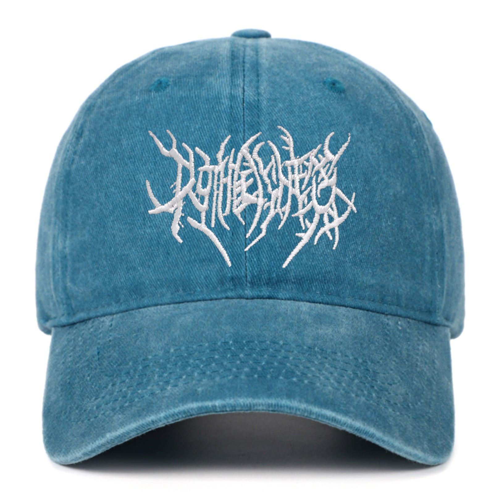 Gothic Vintage Washed Embroidered Baseball Cap