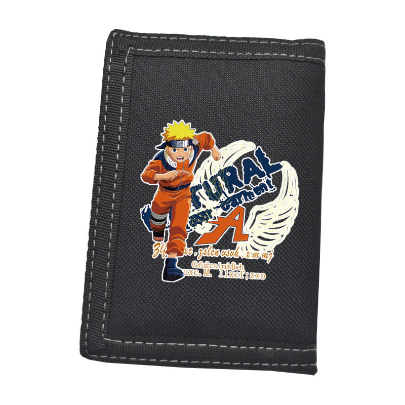 Kakashi Anime Folded Zipper Wallet