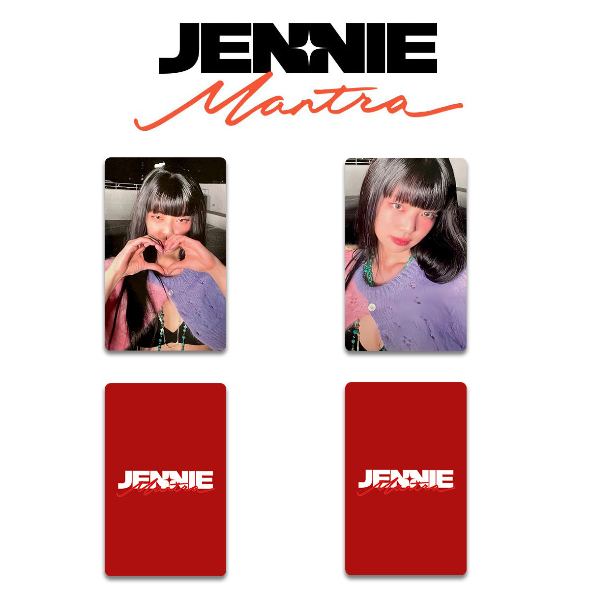 JENNIE MANTRA MCD Photocard
