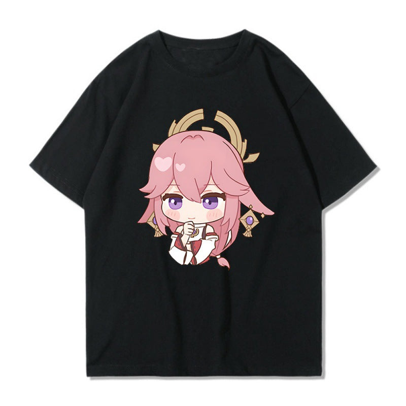 Unisex Game Graphic Cosplay Loose T-shirt