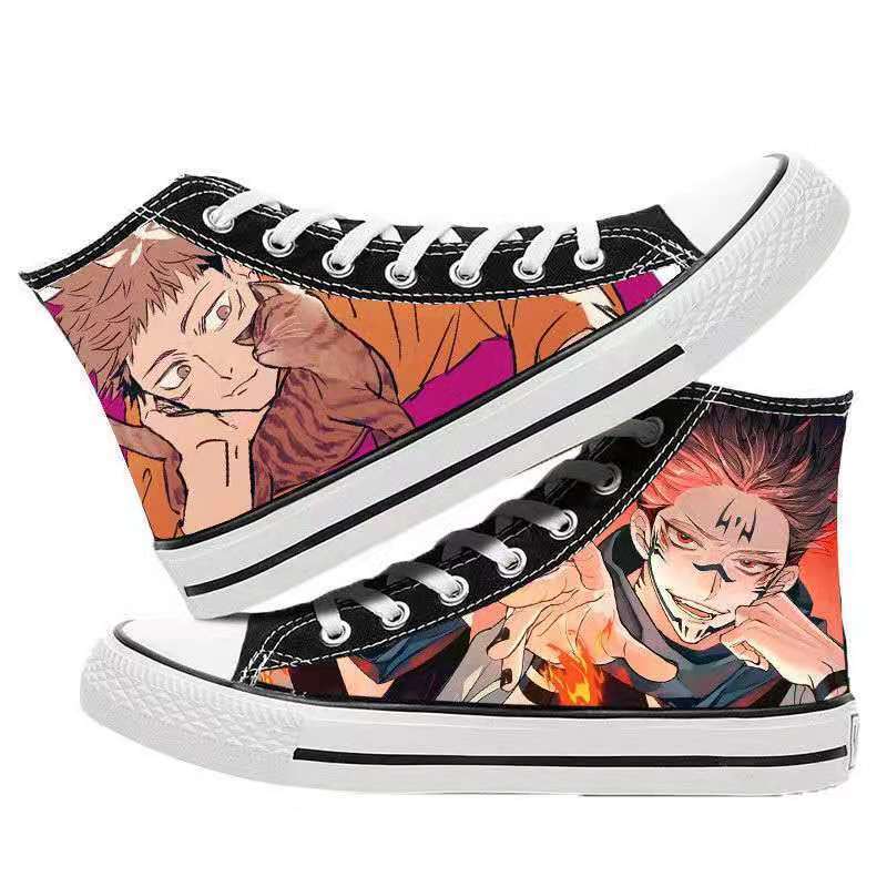 Unisex Casual Anime 3D Printed Canvas Shoes