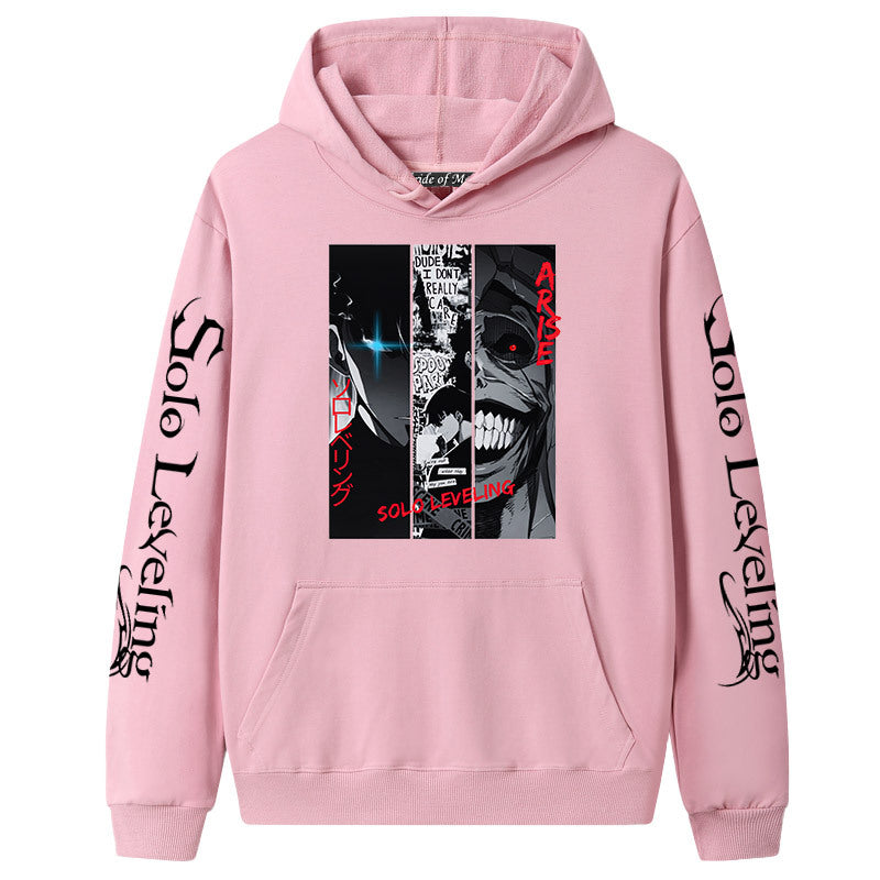 Unisex Manga Pattern Loose Hoodie